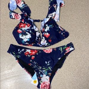 Cupshe floral bikini set